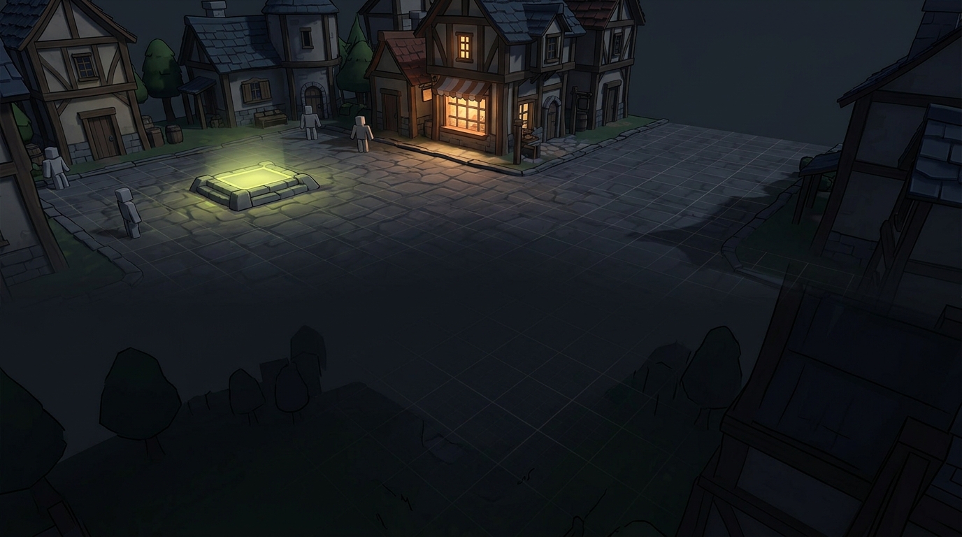 A game level as seen by the agent