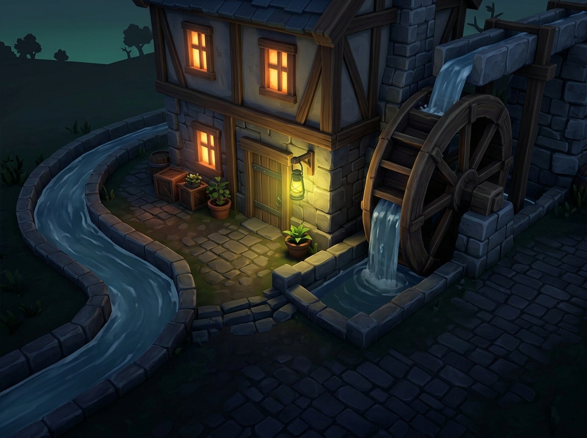 A game world connected to the project